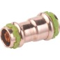 Raccord a sertir en cuivre contour V, manchon de reduction, fem/fem, VC5240 18 x 16 mm