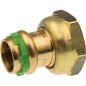 Rac. a sertir cuivre contour V demi raccord avec douille a sertir, 35mm x 11/4",VC5359 *BG*
