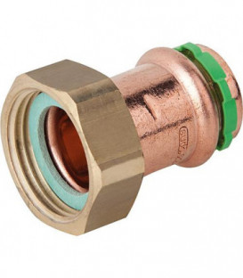 Rac. a sertir cuivre contour V demi raccord avec douille a sertir, 22mmx1", VC5359 *BG*