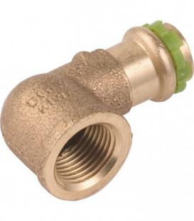 Raccord a sertir en bronze Contour V, coude 90° fem. 18x3/4 Type P4090G
