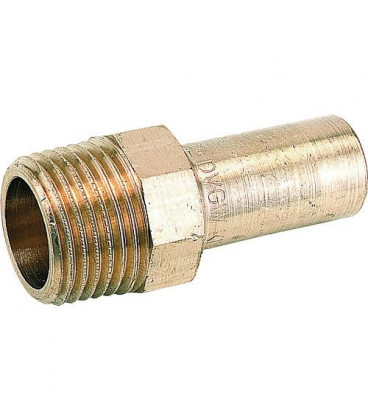 Raccord a sertir bronze Contour V, nipple mâle 18x1/2 P 4280 G