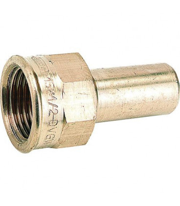 Raccord a sertir bronze Contour V, manchon femelle P 4281 G 35x1