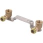 Rac. a sertir bronze contour V Plaque de montage contre-coudée P 4976 15x1/2x150