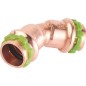 Pack Raccords a sertir SUDO 22 mm - cuivre avec contour sertissage V