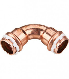 Raccord a sertir solaire cuivre Coude 90°, 18 mm, fem/fem Type VCS 5002, contour V