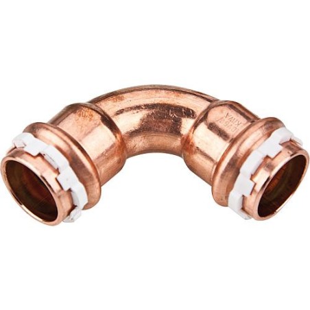 Raccord a sertir solaire cuivre Coude 90°, 22 mm, fem/fem Type VCS 5002, contour V