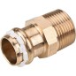 Raccord a sertir solairecuivre contour V, nipple de reduction male 18mm x 3/4",type VCS 4243 G