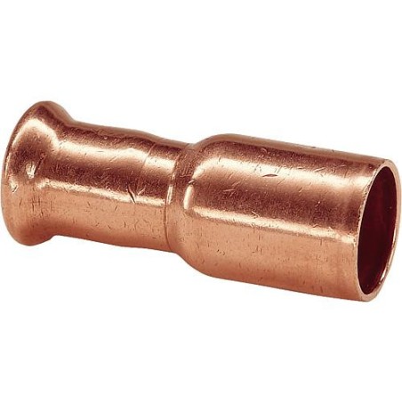 Raccord a sertir en cuivre reduction mâle/fem 18x15 Type 7243 contour M