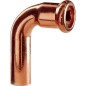 Raccord a sertir en cuivre Coude 90° fem/mâle diam. 12 mm Type 7001A WG907 contour M