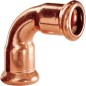 Raccord a sertir en cuivre Coude 90° fem/fem diam. 28 mm Type 7002A contour M
