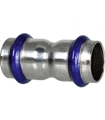 Raccord a sertir inox contour V manchon 15 mm