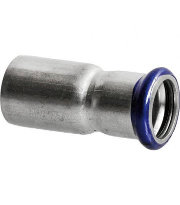 Raccord a sertir en inox Reduction 28x18 male/femelle, contour M