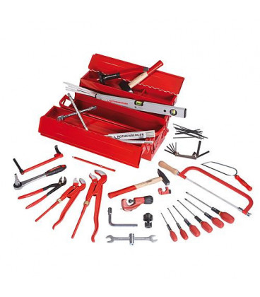 Caisse a outils en tole d'acier - 50 pces