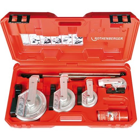 Plieur a main universel ROBEND H+W set Plus avec matrice 12-15-18-22 mm et aerosol de flexion