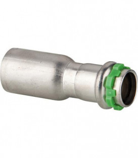 Raccord a sertir inox VCE243, reduction, male/fem 54x22 mm, contour V