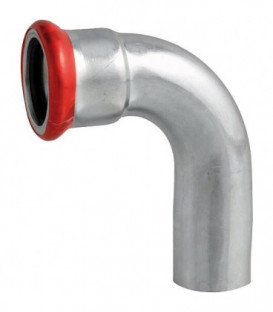 raccord a sertir en acier C coude 90° femelle/male DN 108 mm, Contour M