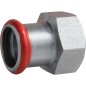 Raccord a sertir en acier C manchon de transition fem./fem 18 mm x DN15 (1/2") Contour M