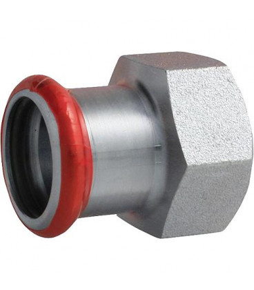 Raccord a sertir acier C manchon de transition fem/fem 22 x DN20 (3/4") Contour M