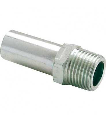 Raccord moule en acier C manchon de reduction avec filet male 22-R1/2