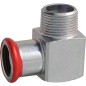 Raccord a sertir acier C Coude de transition (fem/mâle) 15 x 1/2" Contour M