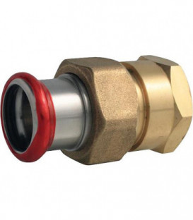 Raccord a sertir en acier C Contour M, droit, filetage fem-. Joint plat 28mm x 1"
