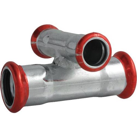 Raccord a sertir en acier C Contour M, piece en croix 52 x 22 x 54x 22mm