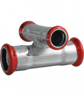 Raccord a sertir en acier C Contour M, Piece en croix 42 x 22 x 42 x 22 mm