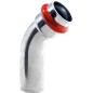 Acier C Contour V Raccord A sertir Coude 45 ° FxM 28 mm