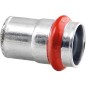 Acier C Contour V Raccord A sertir Bouchon 15 mm