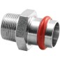 Acier C Contour V Raccord A serit Manchon femelle avec sortie male 18 mm x DN 15 (1/2")