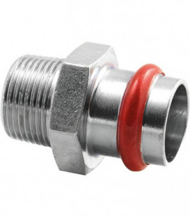 Acier C Contour V Raccord a sertir Manchon femelle avec sortie male 15 mm x DN 10 (3/8")