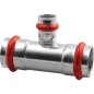 Acier C Contour V raccord A sertir Reduction en T 28 X 15 X 28 mm