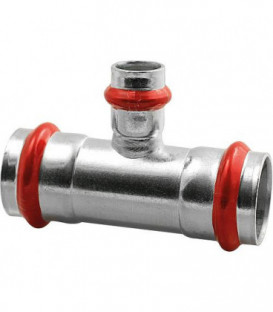 Acier C contour V Raccord a sertir reduction en T 28 x 18 x 28 mm