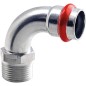 Acier C Contour C Raccord A sertir Clarinette 90 ° Male 15 mm X DN 15 (1/2")