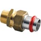 Acier C contour V raccord A sertir Raccord ecrou tournant male joint plat 15 mm X DN 20 (3/4")