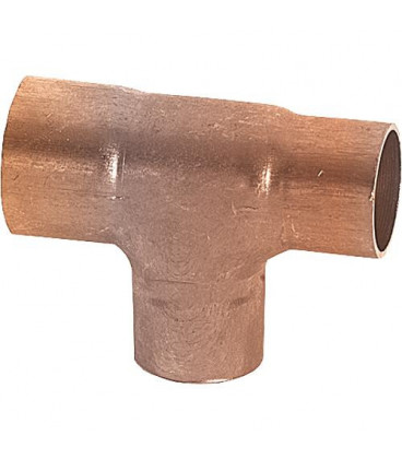 Raccord a souder en cuivre piece en T, reduit Type 5130 8x6x6 mm