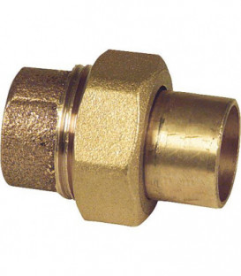 Raccord a souder en laiton rouge 4330 raccord a vis joint plat 28 mm WG906