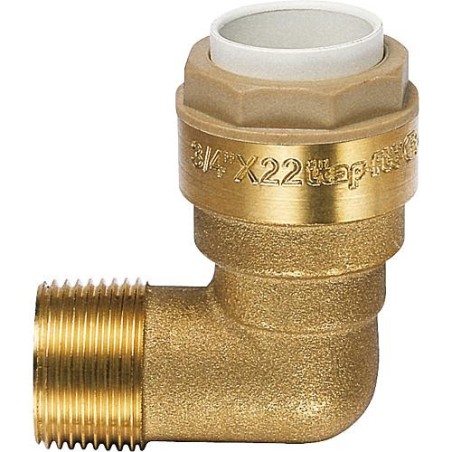 Raccord à enclipser,Itap-fit coude mâle 12mm x 3/8""