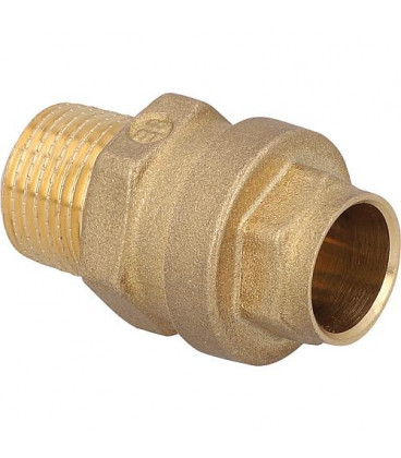Transition a enficher male DN15(1/2") x 16mm, pour tube fusio, detachable