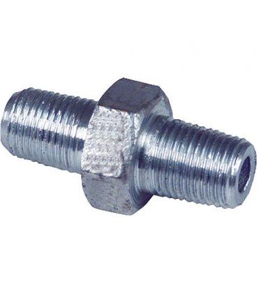 Nipple double 6 pans V4A 3/8" EF 280 male/male