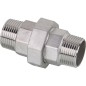 Raccord à visser V4A 1/2" male/male joint plat