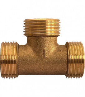 raccord fileté en laiton en T male 135 3/8"