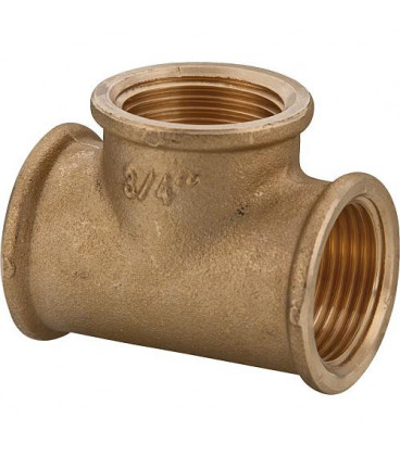 raccord fileté laiton en Té DN15 1/2" femelle