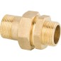 Raccord a vis laiton DN15 (1/2") male x male PN10, joint conique