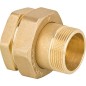 Raccord laiton fileté a vis joint plast 11/2" femxmale