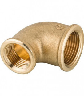 Coude laiton reduit 1/2" x 3/4" fem x fem