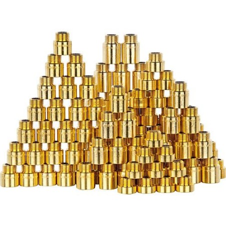 pack de rallonge de robinet laiton, modèle lourd 110 pièces, DB 15, 1/2"