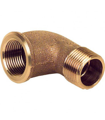 Raccord filete en bronze type 3092 3/4" femxmale coudé 90°