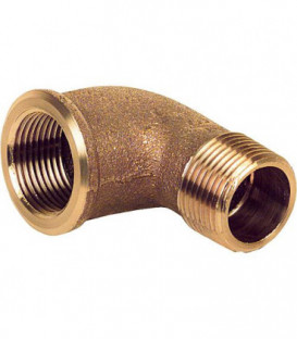 Raccord fileté en bronze type 3092 1/2" femxmale coudé 90°