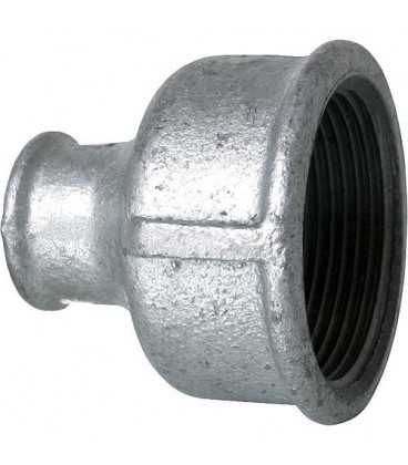 Raccord en fonte malleable galva Nr.240 manchon de reduction diam. 3/8" x 1/4"